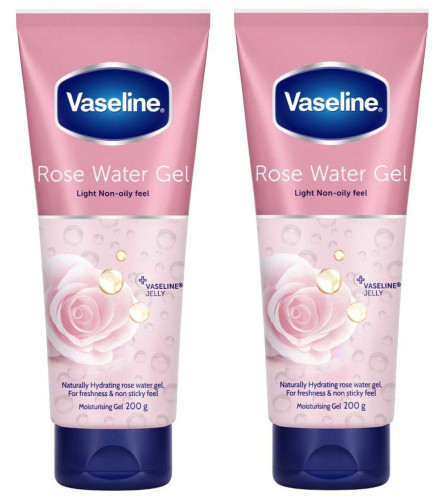 Vaseline Rose Water Moisturizing Body Gel 24 Hrs Hydration 200 Gm