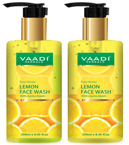 Vaadi Herbals Honey Lemon Face Wash With Jojoba Beads 250 ml