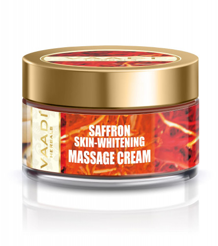 Vaadi Herbals Saffron Skin Whitening Massage Cream with Basil Oil and Shea Butter 50gm Online - Free Shipping Malta