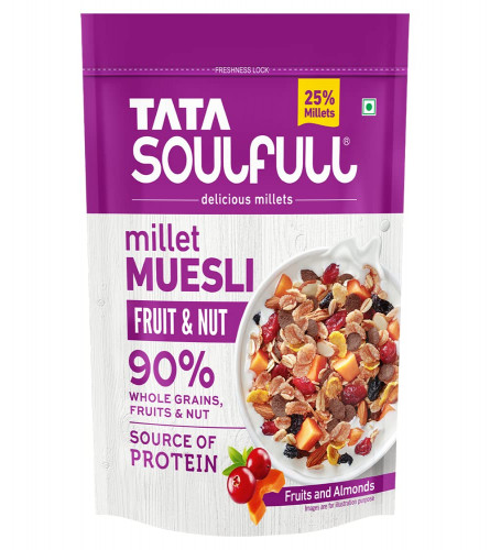 Tata Soulfull Millet Muesli Fruit & Nut 500 gm (Free Shipping World)