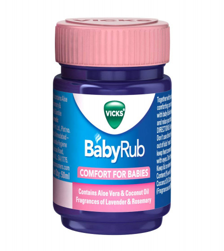Vicks VapoRub Specifically for Babies-Moisturize, Soothe and Relax your baby- 50 ml x 2 pack (Free Shipping worldwide)