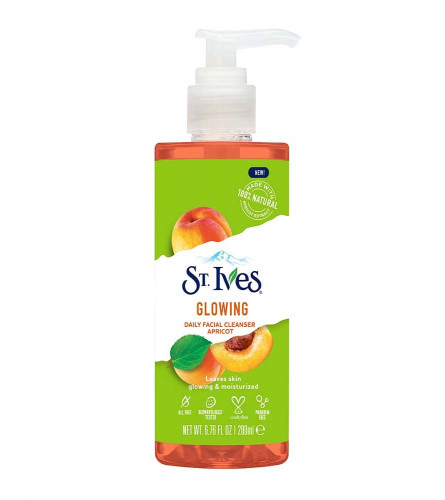St.Ives Glowing Daily Facial Cleanser Apricot 200 ml (Free Shipping worldwide)