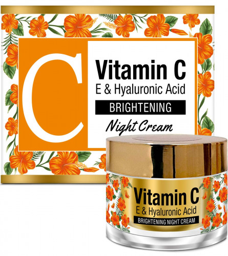 StBotanica Vitamin C, E & Hyaluronic Acid Brightening Night Cream 50gm