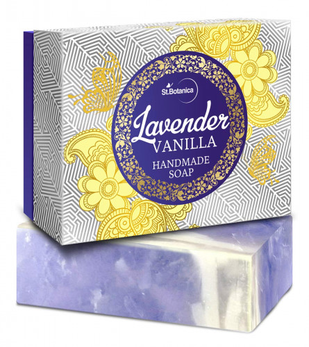 St.Botanica Lavender & Vanilla Handmade Luxury Soap, 125 gm (Pack of 2) Free Shipping world