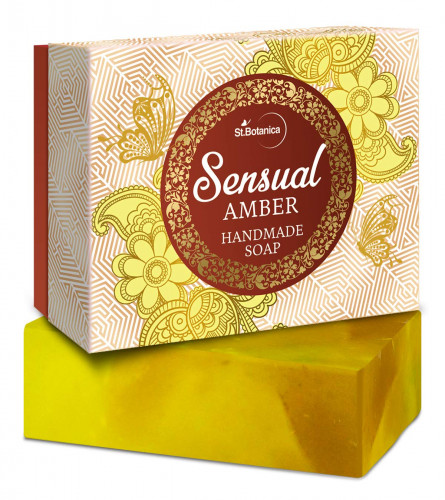 St.Botanica Sensual Amber Handmade Luxury Soap,125 gm (Pack of 2) Free Shipping world