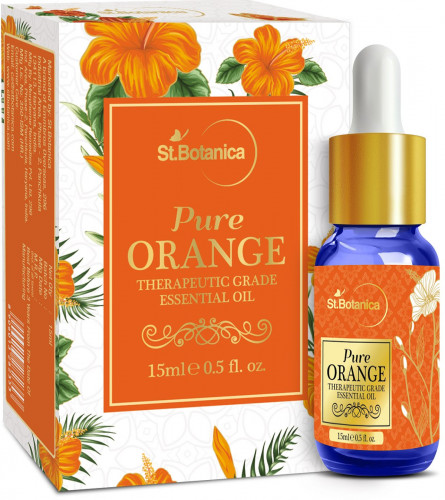 St.Botanica Pure Orange Essential Oil, 15ml (Pack of 2) Free Shipping world