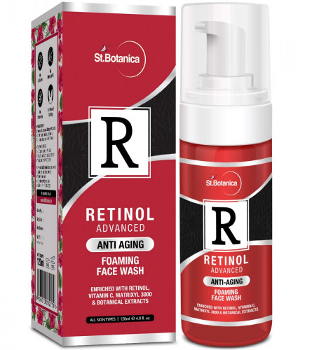 StBotanica Retinol Anti Aging Foaming Face Wash 120 ml (Pack of 2) Free Shipping world