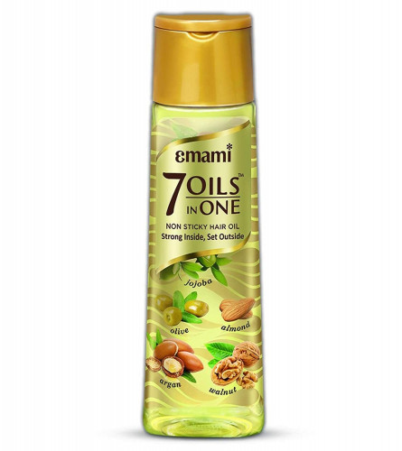 Emami 7 Oils In One Non Sticky & Non Greasy Hair Oil With Almond Oil, Coconut Oil ,Amla Oil 500 ml (Free Shipping World)