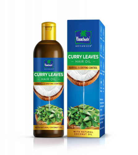 Parachute Advansed Curry Leaves Hair Oil for Hair Fall and Greying Control 200 ml (Pack of 2) Free Shipping World