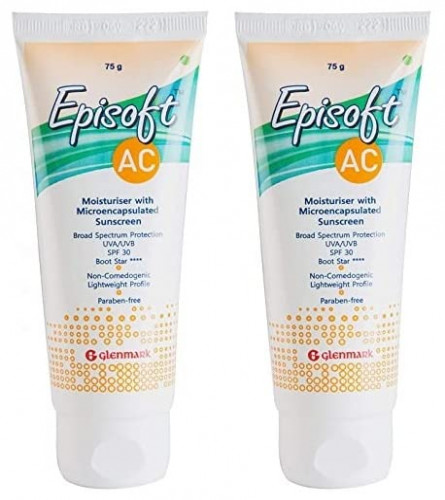 Glenmark Episoft AC Moisturizer with Sunscreen 75 gm free shipping online Global