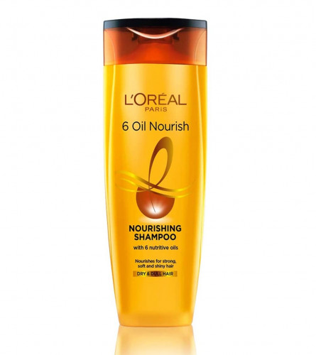 L'Oréal Paris 6 Oil Nourish Shampoo, Moisturising & Hydrating, 340 ml (Free Shipping UK)
