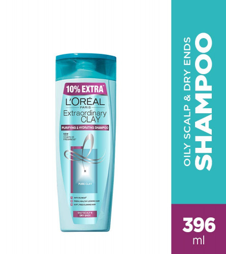 L'Oréal Paris Purifying and Hydrating Shampoo, Rebalancing & Hydrating 396 ml (Free Shipping UK)