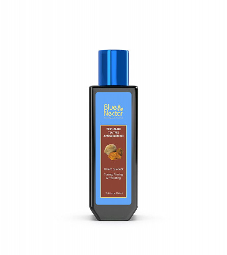 Blue Nectar Ayurvedic Cellulite Oil, All Natural Body Massage Oil with Tea Tree Oil