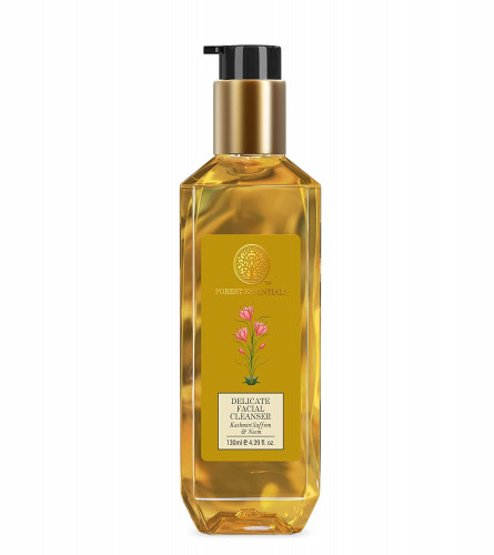 Forest Essentials Delicate Facial Cleanser Kashmiri Saffron & Neem, 130 ml | free shipping