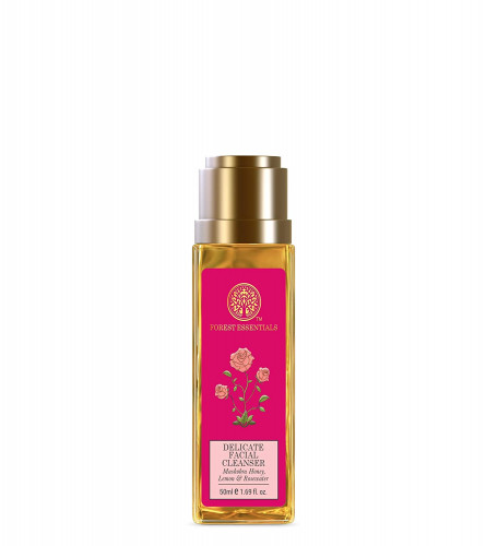 Forest Essentials Delicate Facial Cleanser Mashobra Honey, Lemon & Rosewater (Face Wash)