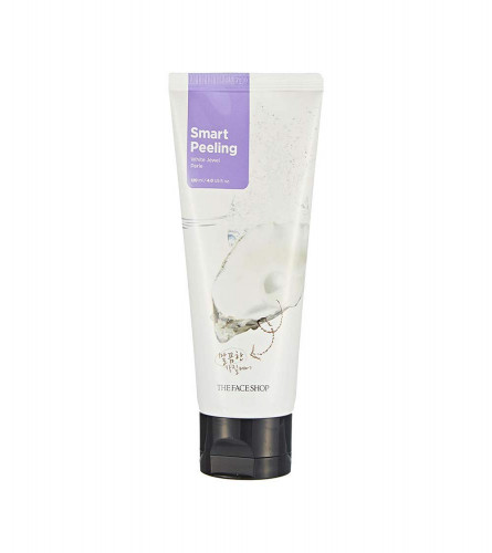 The Face Shop Smart Peeling White Jewel Gentle Exfoliator Face Scrub, 120 ml | free shipping