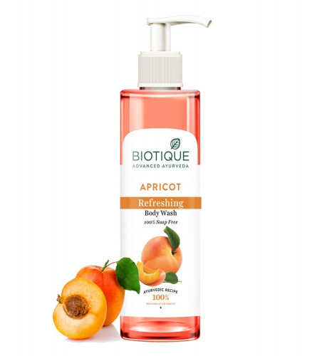 2 x Biotique Apricot Refreshing Body Wash, 200 ml | free shipping