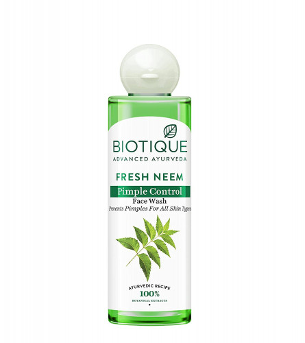 Biotique Fresh Neem Pimple Control Face Wash, 200 ml | pack of 2