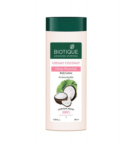 Biotique Creamy Coconut Deep Nourish Body lotion For Extra Dry Skin