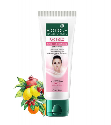 Biotique Face Glo Adveance Brightening Fruit Cream, 50 g | pack 2