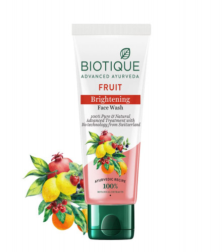 2 x Biotique Fruit Brightrning Face Wash, 100 ml | free shipping