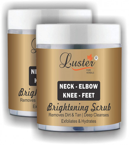 Luster Neck-Elbow & Knee-Feet Brightening Scrub 100 ml (Pack of 2)