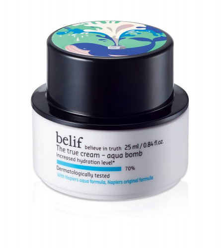 BelifThe True Cream Aqua Bomb, Hydrating Moisturizer For Face, 25 Ml