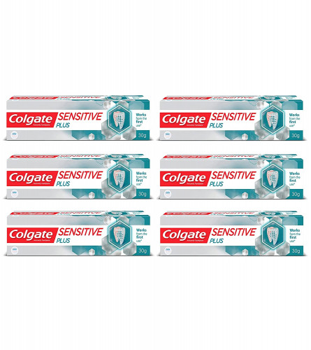 Colgate Sensitive Plus Toothpaste,30 gm | Pack of 6 | free shipping