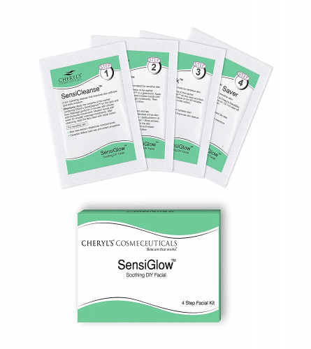 Cheryl's Cosmeceuticals SensiGlow Pack Skin Soothing 4-step Easy DIY Facial kit