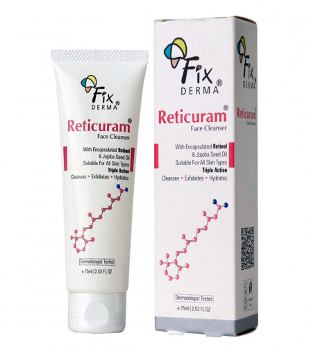 2 x Fixderma Reticuram Face Cleanser for All Skin Types, 75 ml | free shipping