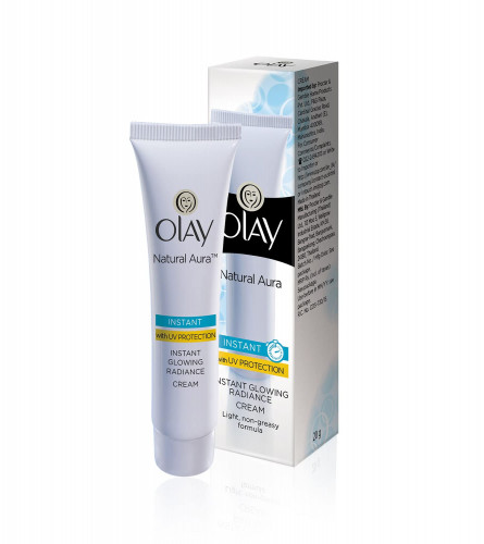 Olay Natural Aura Vitamin B3, Pro B5, E With UV Protection Cream, 20 Gm