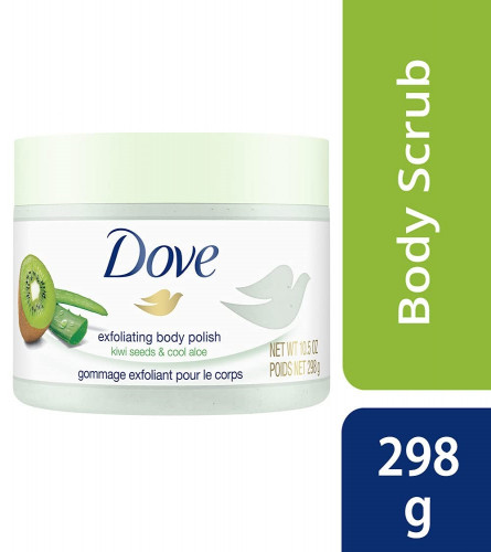 Dove Body Polish Exfoliating Scrub Kiwi Seeds & Aloe Vera 298 gm