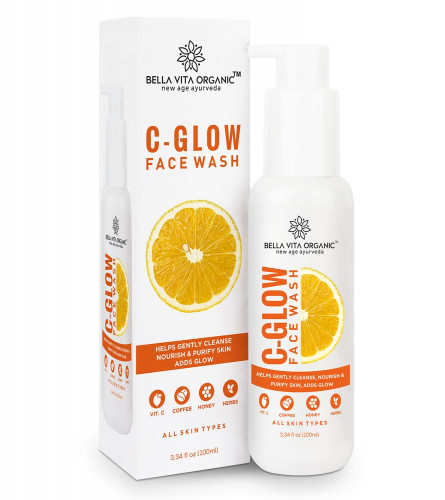 2 x Bella Vita Organic Vitamin C-Glow Natural Face Wash, 100 ml | free shipping