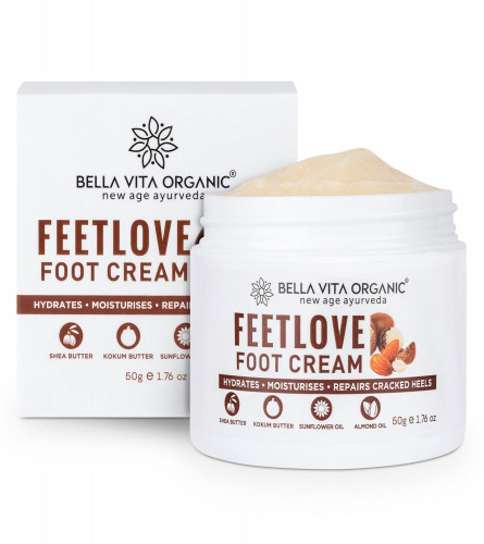 2 x Bella Vita Organic Feet Love Foot Cream, 50 gm | free shipping