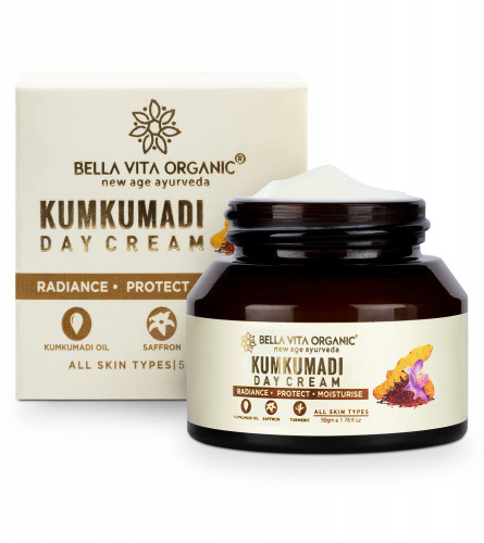 Bella Vita Organic Kumkumadi Day Face Cream, 50 gm | free shipping