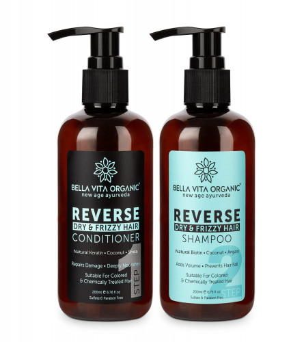 Bella Vita Organic Reverse Shampoo & Conditioner, 200 ml (each) free shipping