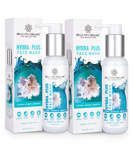 Bella Vita Organic Hydra Plus Face Wash, 100 ml  (Pack of 2) free shipping