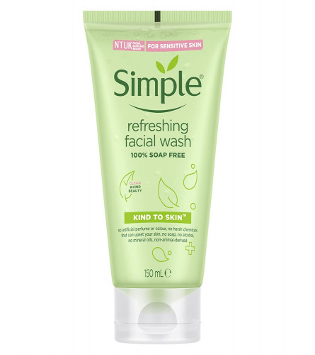 Simple Kind To Skin Refreshing Facial Wash 150 ml ( pack 2 ) free shipping