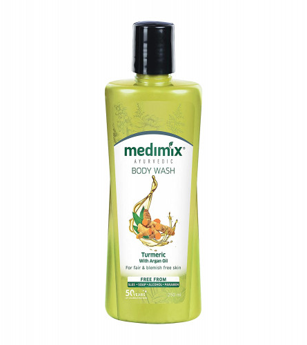 2 x Medimix Ayurvedic Turmeric with Argan Oil Body Wash, 250 ml | free shipping