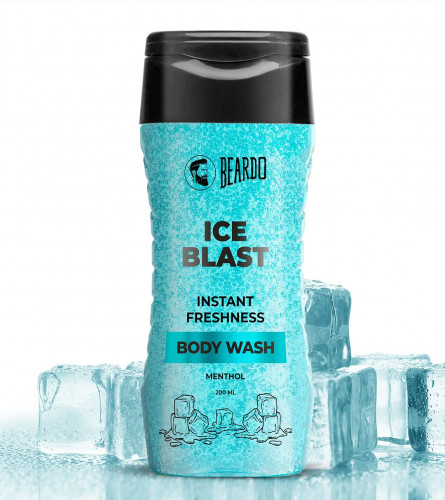 BEARDO Ice Blast Menthol Cooling Body Wash 200 ml (Pack of 2)