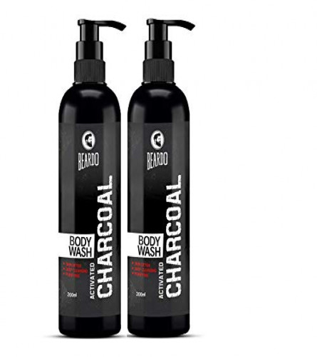 Beardo Activated Charcoal Body Wash 200 ml (Pack of 2)