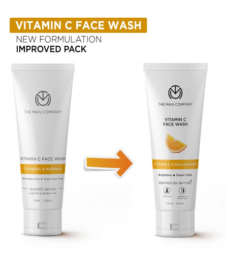 The Man Company Vitamin C Face Wash 100 ml (Pack of 2)