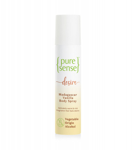 PureSense Desire Madagascar Vanilla Long Lasting No Gas Deodorant Body Spray for Women | 150 ml (pack of 2)