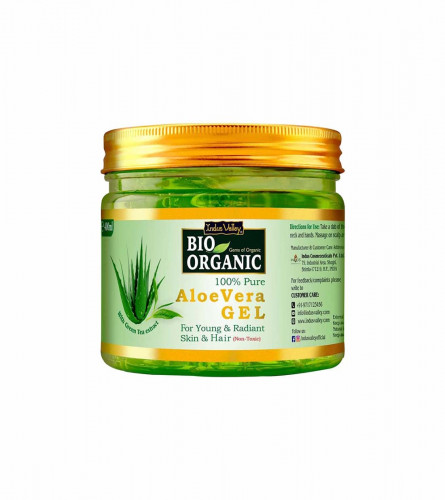 INDUS VALLEY Bio Organic Non-Toxic Aloe Vera Gel For Acne 400 Ml