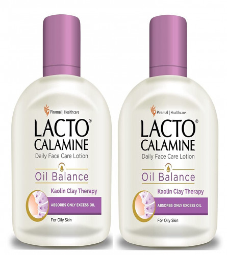 Lacto Calamine Daily Face Care Lotion Oil Balance 120 ml (Pack of 2)
