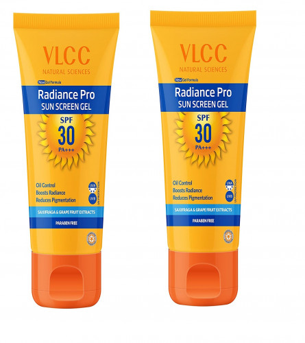 VLCC Radiance Pro Sunscreen Gel Crème SPF 30 PA+++ 100 gm (Pack of 2)