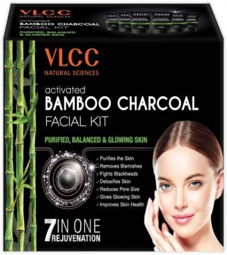 VLCC Activated Bamboo Charcoal Facial Kit 60 gm (Pack of 2)