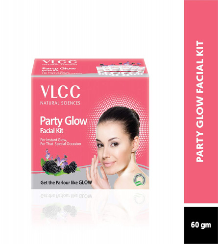 VLCC Party Glow Facial Kit for Instant Glow 60 gm (Pack of 2)