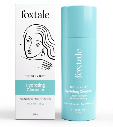 FoxTale - The Daily Duet Gentle Cleanser Hydrating 2-in-1 Face Wash, 100 ml (pack of 2)