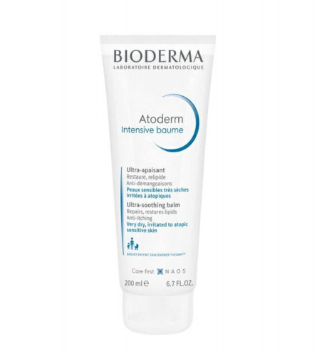 BiodermaAtoderm Intensive Ultra-Soothing Baume Moisturizer For Very Dry Sensitive To Atopic Skin, 200 Ml